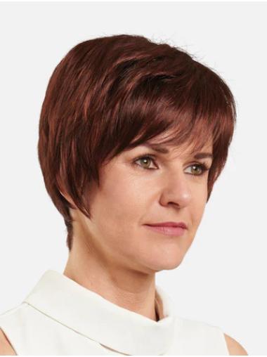 Synthetic Red Boycut Wig Durable & Stylish Short Hair