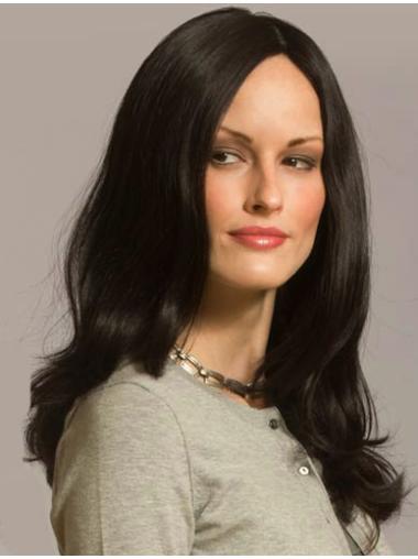 18" Long Capless Black Hair Wigs Natural Look, Gorgeous Style