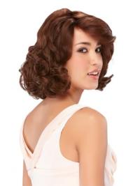 Chin Length Wavy Bob Wig Flexible Synthetic Auburn