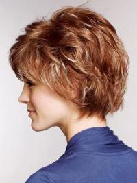 10" Layered Short Human Hair Wigs Stylish Look