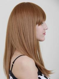 100% Human Hair Wigs Auburn Long Style Cheap