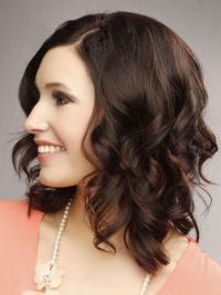 Shoulder Length Lace Front Wig Human Hair, Flexible Fit