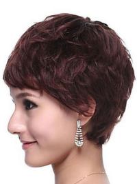 Fashion Auburn Wig Capless Design, Natural Human Hair