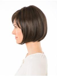 10" Chin-Length Bob Wig Real Human Hair Sassy Style