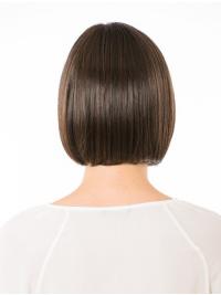 10" Chin-Length Bob Wig Real Human Hair Sassy Style