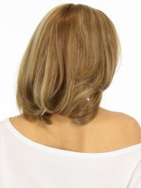 Blonde Wavy Layered Human Hair Wigs Lace Front Available