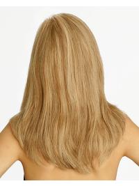 Layered Long Blonde Wig Natural Look Human Hair Perfect Fit