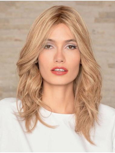 Remy Human Hair Long Wigs 16" Monofilament Cap