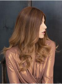 Monofilament Long Wavy Ombre Human Hair Wigs