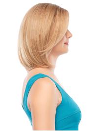 100% Hand-Tied Short Blonde Wigs – Straight Human Hair