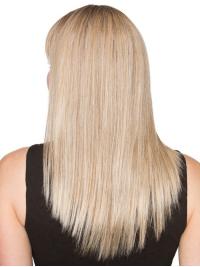 Long 20" Human Hair Wigs with Bangs – Easy to Wear