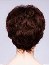Remy Human Hair 6" Wavy Boycuts Lace Front Wigs