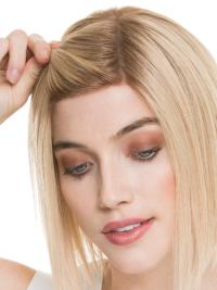 Ideal Blonde Human Hair Wig Straight for a Polished Look