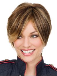 8" Short Beautiful Women Wig - Straight Human Hair