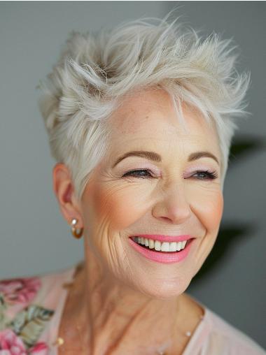 Short Lace Front Wig 4inch Synthetic Straight Boycut Style for Women