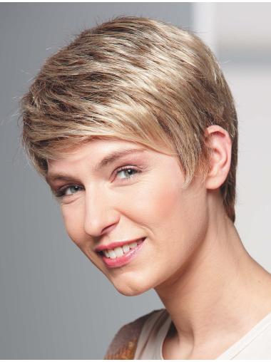 High Quality Short Blonde Human Wigs Natural & Realistic