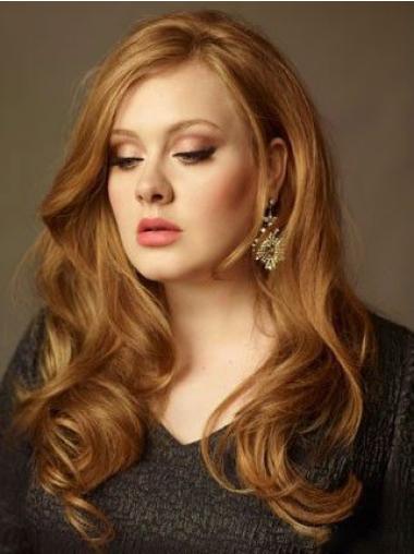 Celebrity Copper Wig Long Human Hair Affordable Wigs