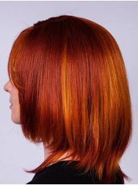 Medium-Length Straight Wig for Women 12" Capless Design