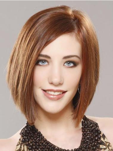 Fashion Short Straight Bob Wig Remy Human Hair UK