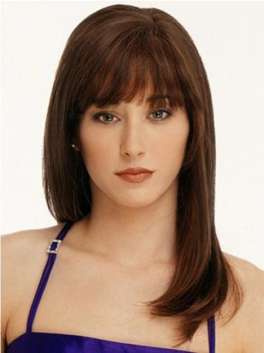 Long Human Hair Wigs Straight Style Fabulous Look