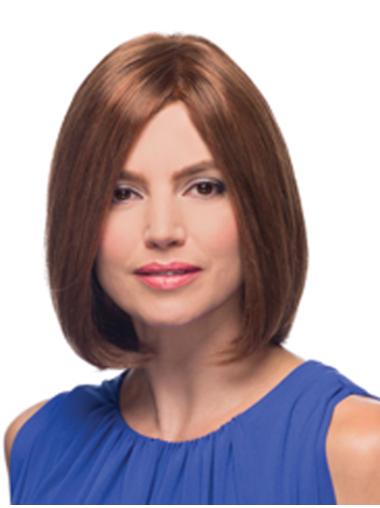 100% Hand-Tied Natural Hair Wigs Short Chin Length