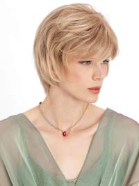 Monofilament Chin Length Wig Realistic Layered Look