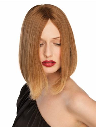 11" Blonde Lace Front Wig Human Hair, Stunning Style