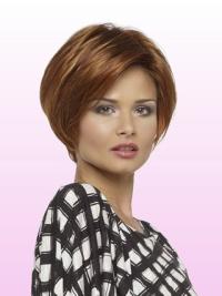 Short Auburn Lace Bob Wig Short Human Hair Natural Look