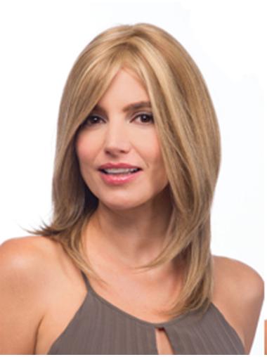 Best Natural Wig 100% Hand-Tied, Shoulder Length
