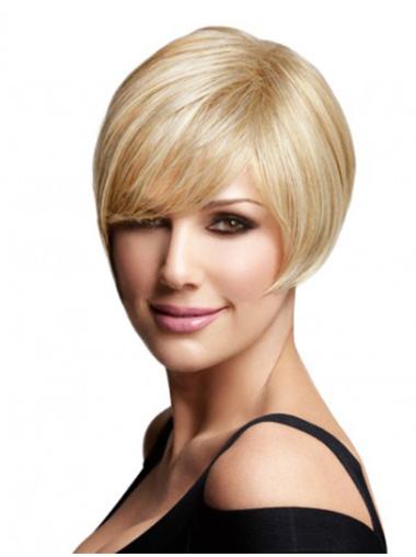 High Quality Short Blonde Bob Wig 100% Human Hair