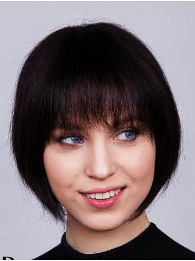 Straight Bob Wig Remy Hair, Female Lace Front