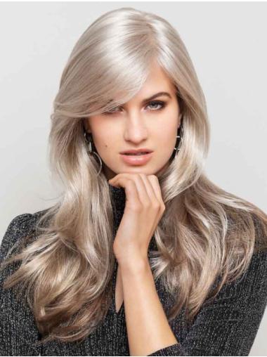 Long Natural Straight Blonde Wig Synthetic Hair for a Sleek