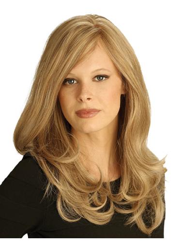 Affordable Human Hair Wigs Blonde with Bangs