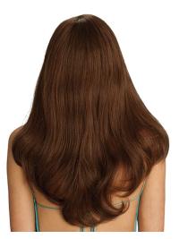 Long Auburn Wig Ideal Real Human Hair for Women