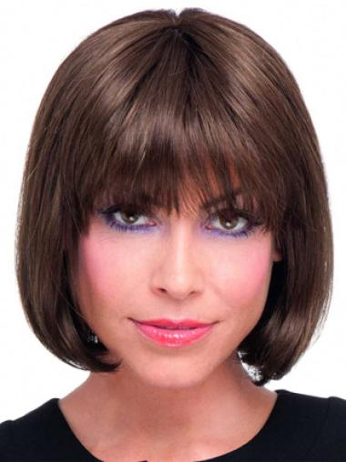 Modern Bob Wig Straight Remy Human Hair Lace Front