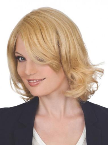 12inch Chin-Length Layered Lace Front Wig Remy Human Hair
