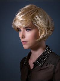 Short Human Hair Wigs 8" Wavy Exquisite Style