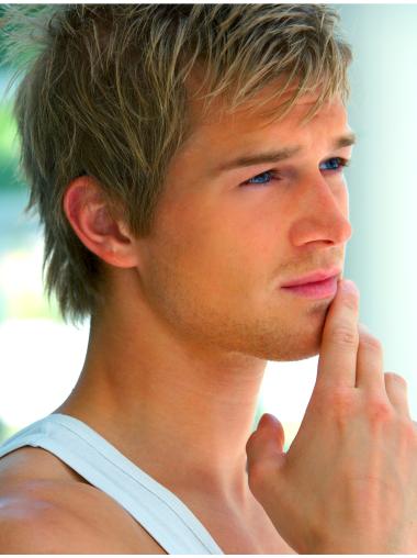 100% Hand-Tied Men’s Straight Cropped Wigs UK