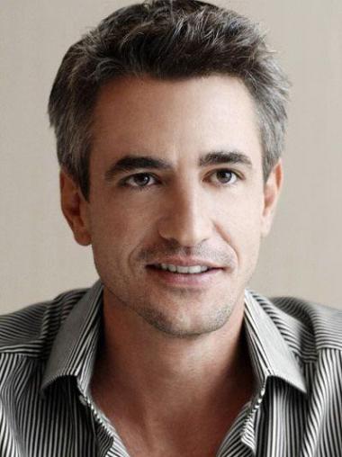 Stylish 6" Short Grey Wigs for Men Natural Look