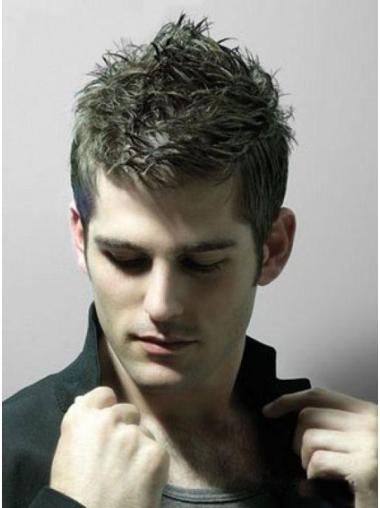 Straight Realistic Human Wigs for Men Premium Quality