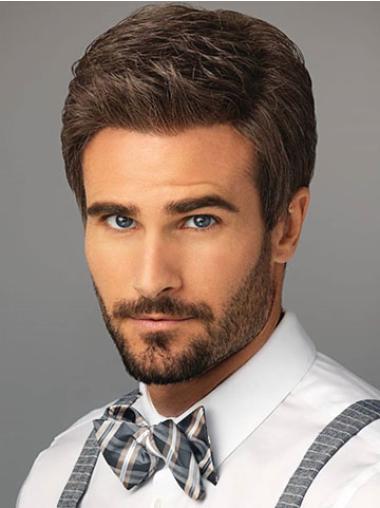 Short Synthetic Wigs for Men – Straight Comfortable Fit