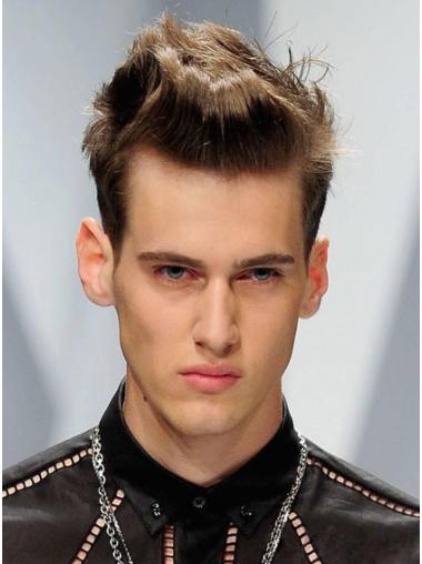 100% Hand-Tied Straight Hair Wig for Men – Best Quality