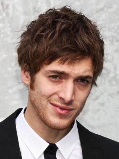 Men Stylish Capless Layered Short Wig Modern Design
