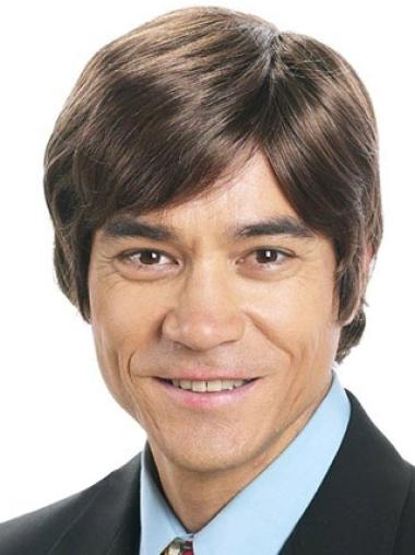 Men’s Straight Synthetic Wig Durable and Easy to Maintain