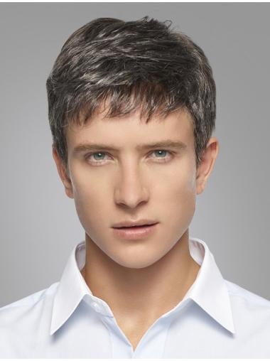 Grey Synthetic Wig for Men Straight & Amazing Quality