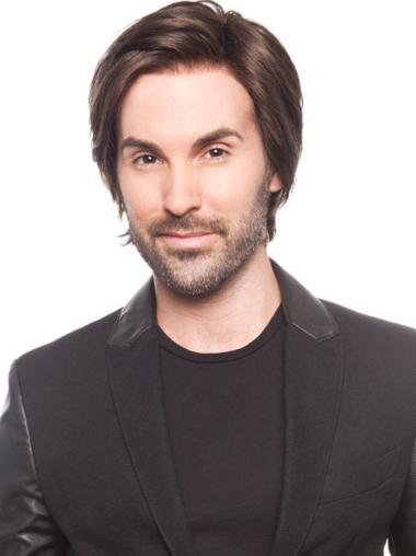 Realistic Men’s Wig Short Straight Style No Bangs