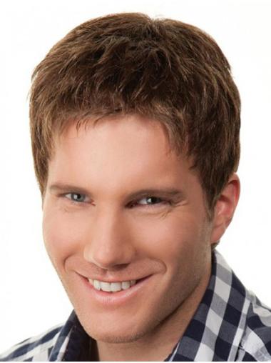 Straight Synthetic Men Wigs Suitable for Everyday Wear