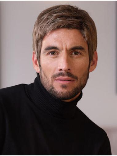 Buy Synthetic Men’s Wig 4" Straight Brown Style