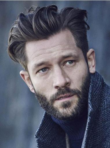 Synthetic Hair Wig for Men Short Brown Style