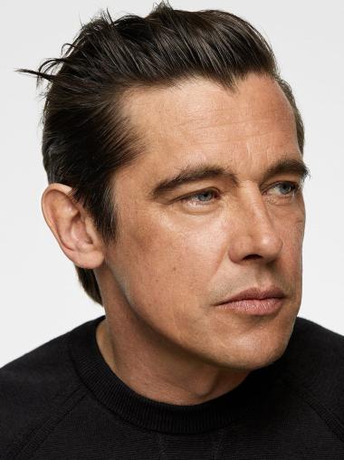 Synthetic Men Wigs UK Cropped Lace Front Black